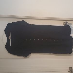 ASOS black button down tea dress